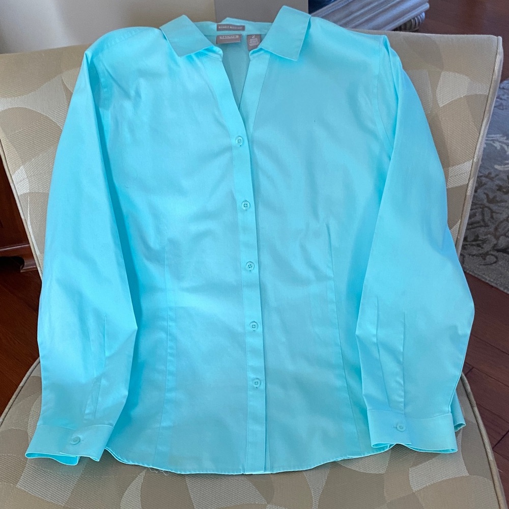 Chico's Turquoise Button-Up Blouse